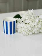 "Blue Vertical Stripes" 12oz Fine Bone China Mug