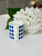 "Blue Harlequin" 12oz Fine Bone China Mug