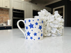 "Blue Stars" 12oz Fine Bone China Mug