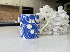 "Blue Circles" 12oz Fine Bone China Mug
