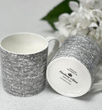 "Grey Wrap Around" 12oz Fine Bone China Mug
