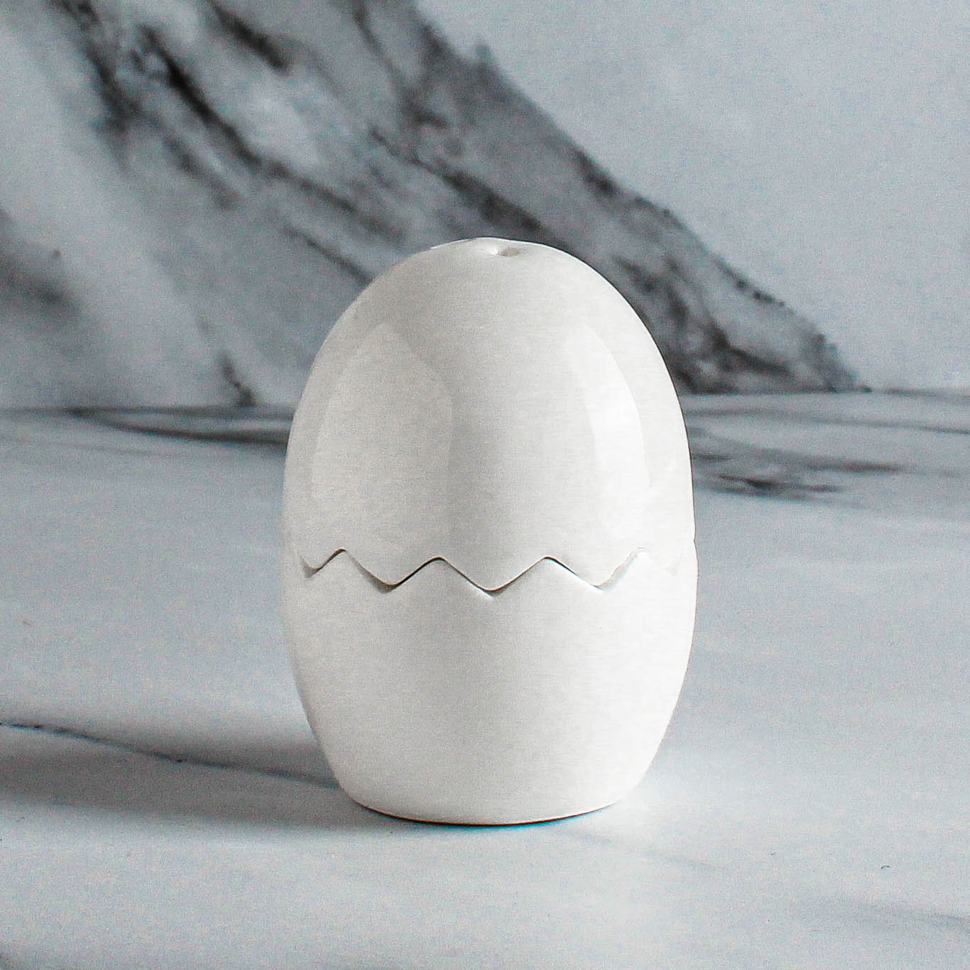 Split Egg Salt and Pepper