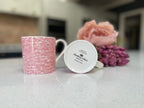 "Pink Wrap Around" 12oz Fine Bone China Mug
