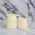 Creamware Jug, small and large