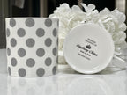 "Grey Spots" 12oz Fine Bone China Mug