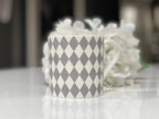 "Grey Harlequin" 12oz Fine Bone China Mug