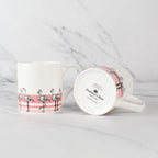 Set of 6 12oz Fine Bone China Flamingos Mug Set